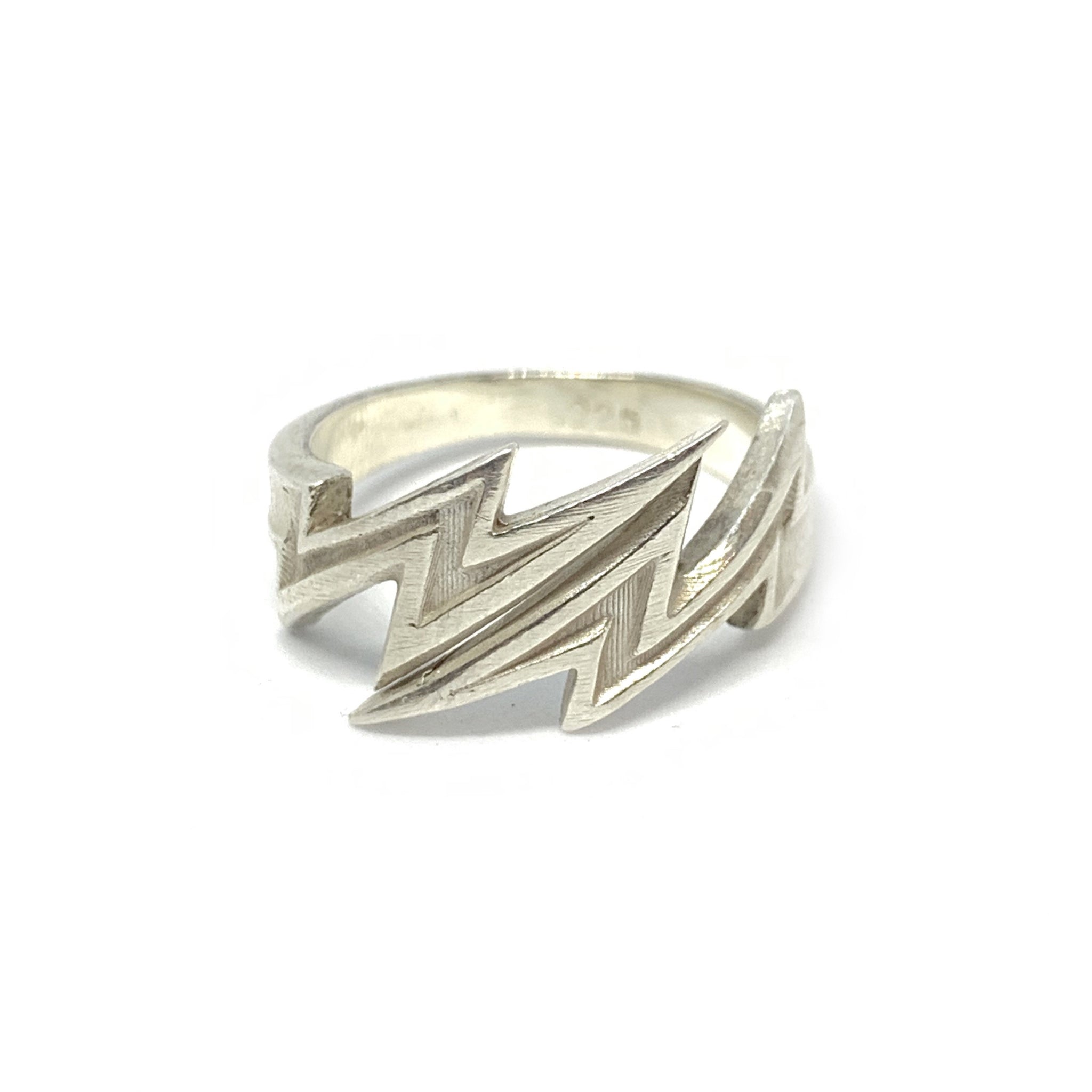 Handcrafted Sterling SIlver | Lightning Bolt Ring | SEAMS Jewelry