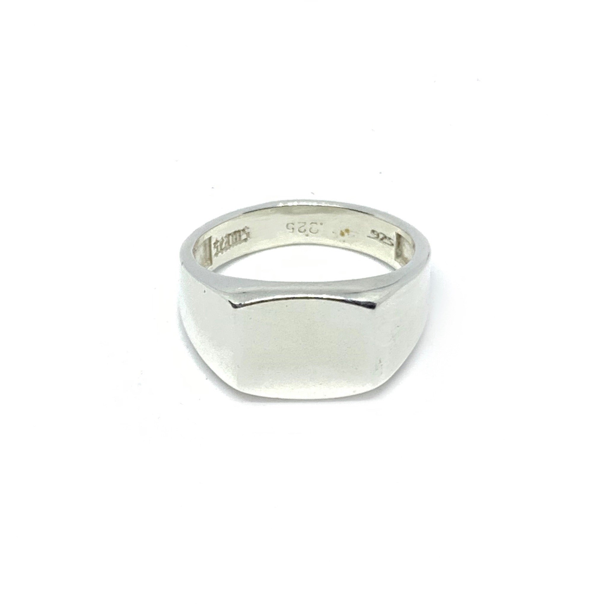 Handcrafted Solid Sterling SIlver | Signet Ring | SEAMS Jewelry
